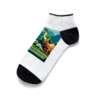 HIROMIROSHIROのキョウリュウ君の家族 Ankle Socks