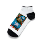 まいけんの怪しいアメコミヒーロー maiken Ankle Socks