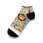 deepspeedkazumannのゆかいなZOO Ankle Socks