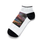 ロマンティックのハワイの夕陽 Ankle Socks