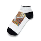 にゃんこーねこのこっち向く猫 Ankle Socks