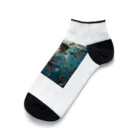 AQUAMETAVERSEの人魚姫と王子の微笑み アメジスト 2846 Ankle Socks