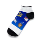 もふもふ堂の十二（十三）星座の夢溢れる猫デザイン Ankle Socks