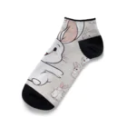 aahsrのくるくるうさくる Ankle Socks