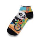 毎日の生活に、ほっこり笑顔と幸せを✨のMr.パンダライダー Ankle Socks