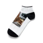 feliceのキッチンで飛び跳ねる猫 Ankle Socks