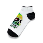 MEGROOVEのドクロ💀3 Ankle Socks