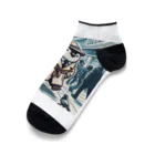 連想系の都会ペンギン Ankle Socks