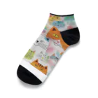 F2 Cat Design Shopのbeloved cats 002 Ankle Socks