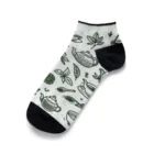 Green__teaのお茶柄 Ankle Socks