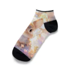 はなうさまほのうさぎとステンドグラス②｡.:*･ﾟ Ankle Socks