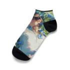 AQUAMETAVERSEの寝ぼけ顔　なでしこ1478 Ankle Socks