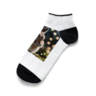 atto_usagiのクリスタルウィンクうさぎ Ankle Socks