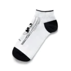 ふわりぃのドアからのぞくぅ『くぅちゃん』 Ankle Socks