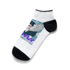 OKameMolꕤ︎︎オカメモルのフライモルモット「I can fly」 Ankle Socks