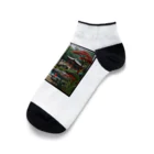 ganeshaのアジア禅庭園ステンドグラス Ankle Socks