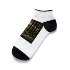 ganeshaのヨーロッパの田舎のステンドグラス Ankle Socks