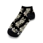 Mioluckypinkyのドット絵　子猫のポテチ君 Ankle Socks