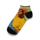 Unique Existenceのart woman mosaic Ankle Socks