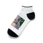 巫女スタぐらむのだっこされる神様 Ankle Socks