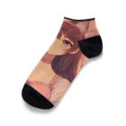 yos-1292583のねこニコばん Ankle Socks