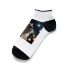 AI Design Labの星を見る猫 Ankle Socks