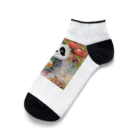 bigbamboofamilyのパンダの一休み　小籠包 Ankle Socks