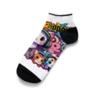 のだまクリエイターズらぼのにゃんアニマル軍団 Ankle Socks