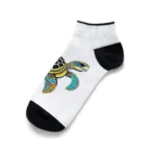 海坊主のトライバルートル Ankle Socks