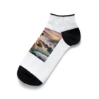 nighteggのカウボーイウミガメの冬の温泉 Ankle Socks