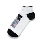 🐋うくはのお店の花と君3 Ankle Socks