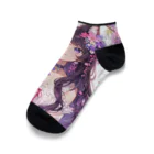 yos-1292583のねこニコばん Ankle Socks