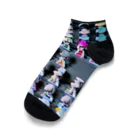 momonekokoの彩り豊かな小さなフィギュアたち Ankle Socks