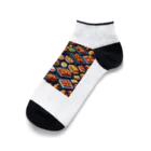 ドット絵賢者のドット絵シリーズ９チキン祭りゴージャスver. Ankle Socks