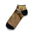 ayamomohidemiのキュートな猫猫あくび Ankle Socks