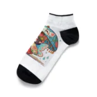 bona fideの開運招き猫　みこ Ankle Socks