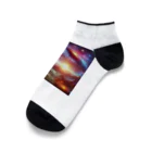 Creative Canvas-くリエイティブキャンバスの宇宙の銀河のなかにいる宇宙人 Ankle Socks