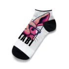 pinrabi【ピンラビ】のPINRABI【クールで個性的なピンクのウサギ】 Ankle Socks