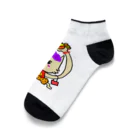 なんかクセになる販売店『あきょん』の大阪のオバねこまるちゃん Ankle Socks