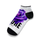 Future Starry Skyの紫色の薔薇 Ankle Socks