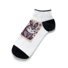 juny0823のフタゴウサギB Ankle Socks