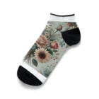 Makisuのきれいな花柄 Ankle Socks