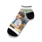 可愛い男の子イラスト販売所　By,keicyanの男の子　中学1年生　パソコン部 Ankle Socks