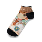 可愛い男の子イラスト販売所　By,keicyanの男の子　中学1年生　科学部 Ankle Socks