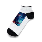 hypergoの炎の使い手炎煌と雷の使い手雷仁 Ankle Socks