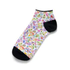 charlolのメニメニメニカラフルファミリー Ankle Socks