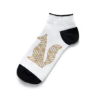 Amiの組子細工狐 Ankle Socks