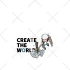 mocchi’s workshopのCREATE THE WORLD くるぶしソックス