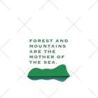 tidepoolの森と山は海の母design くるぶしソックス