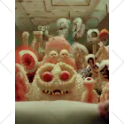 🍩tarojiro(たろじろ) shop🍩のCOLORFUL POPCORN MONSTERS by AI くるぶしソックス